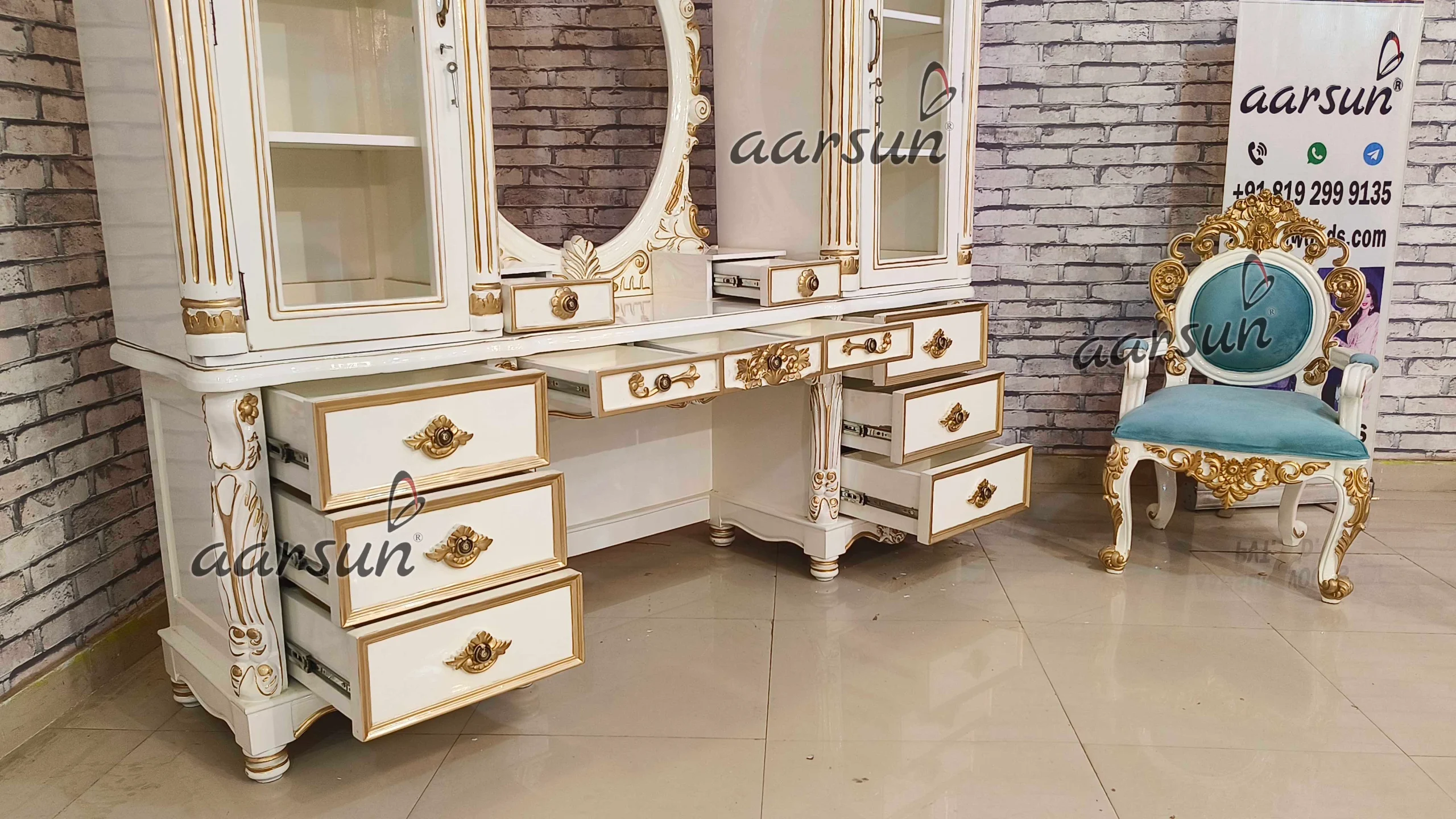 Designer Royal Dressing Table Design view 5