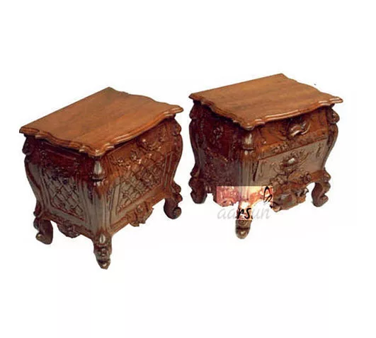 Wooden Bed Side Table In Sheesham Wood