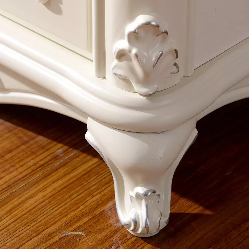 Carved Wooden Chest Table / End Table set of 2 view 5