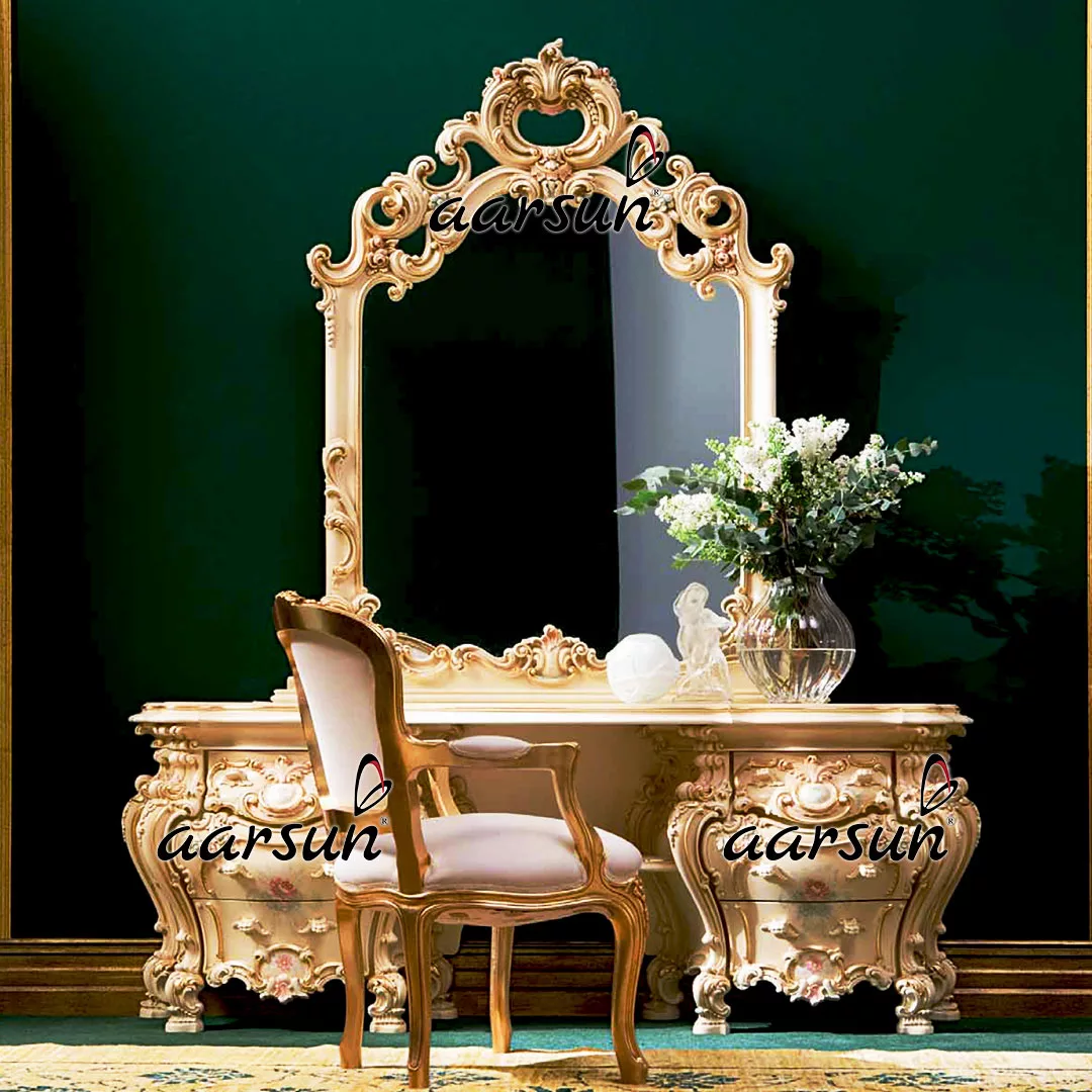 Fully Carved Dressing Table DRSR-0023