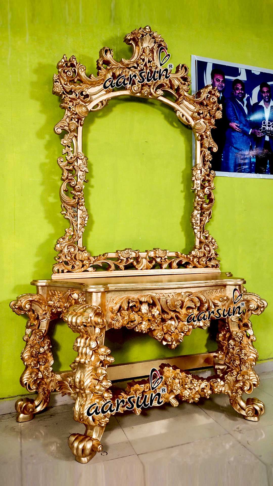 Grand Console with Mirror Frame view 3