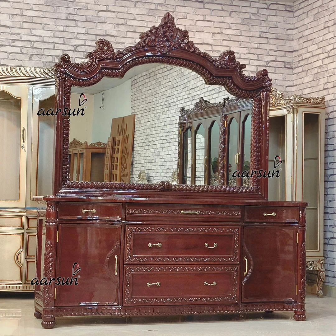 Mirror Frame Unit With Fine Carving