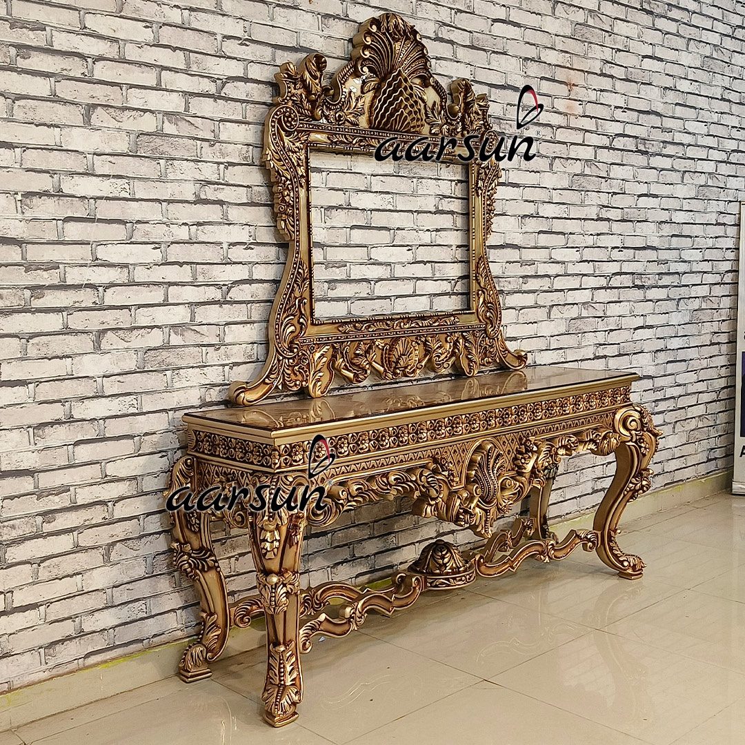 Mirror With Console Design, Hallway and Living areas view 4