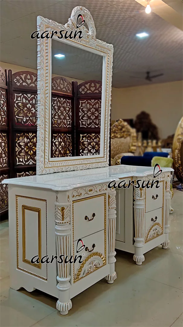 Modern Wooden Dressing table design view 4