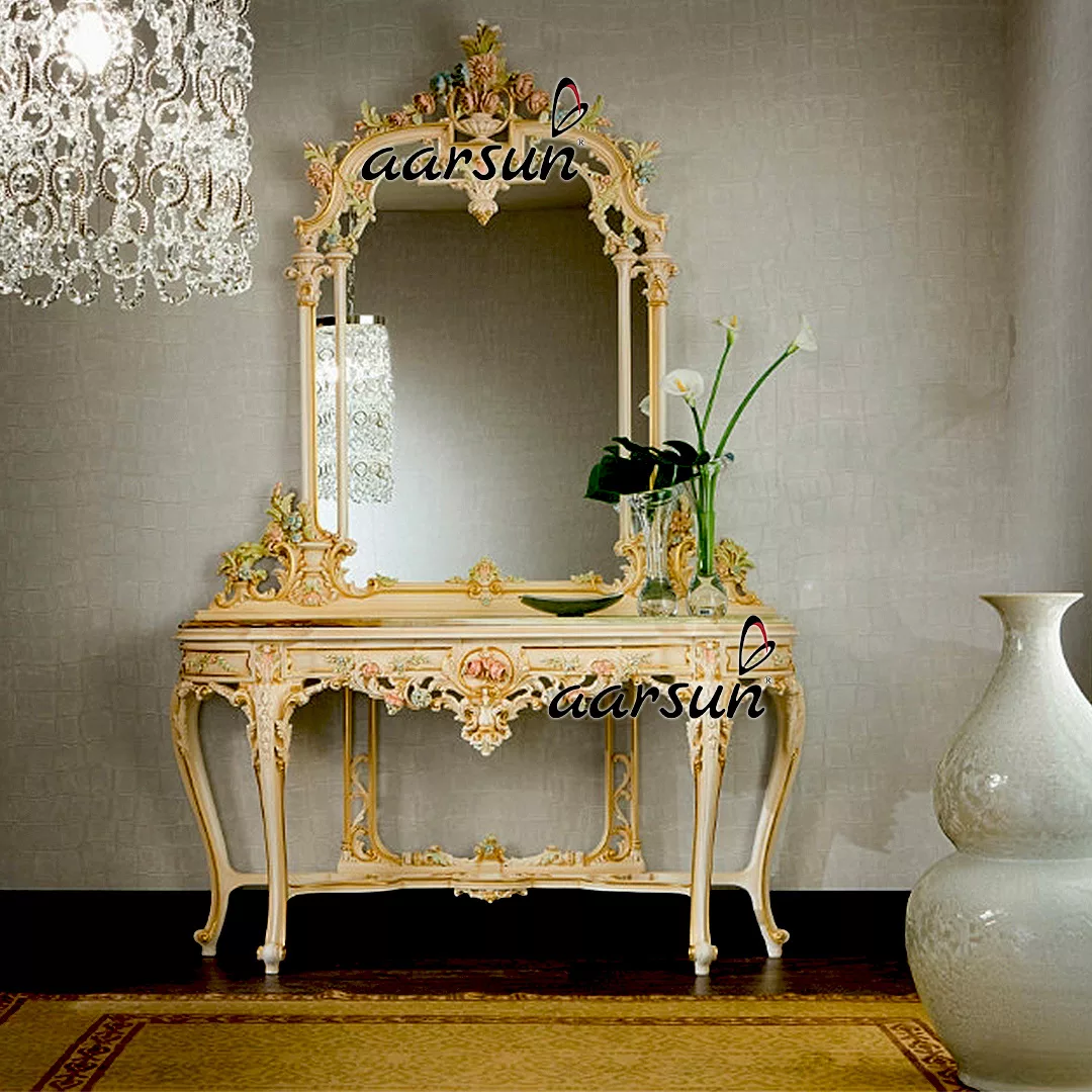 Off White Polish Dressing Table