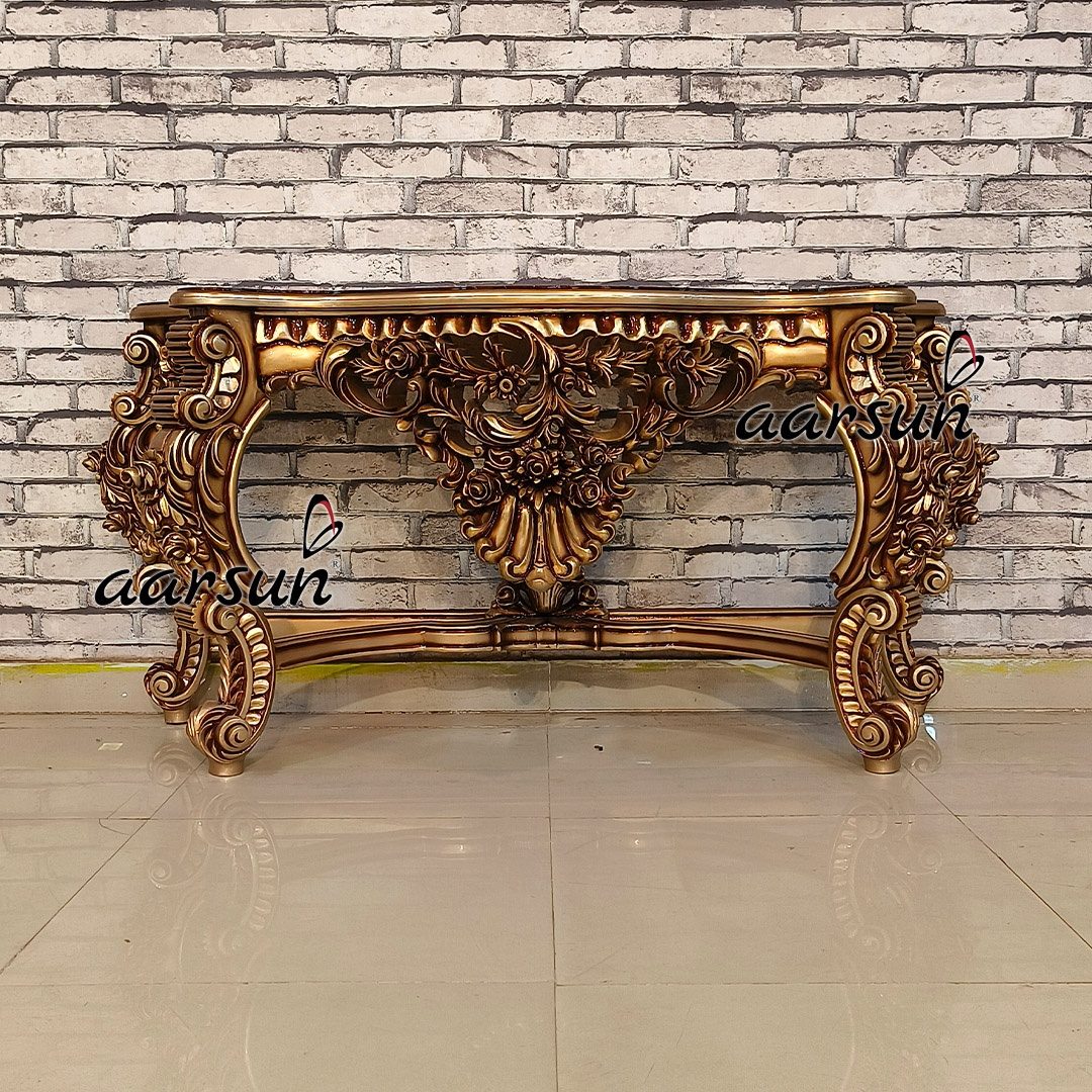 Premium Wood Console Table view 3