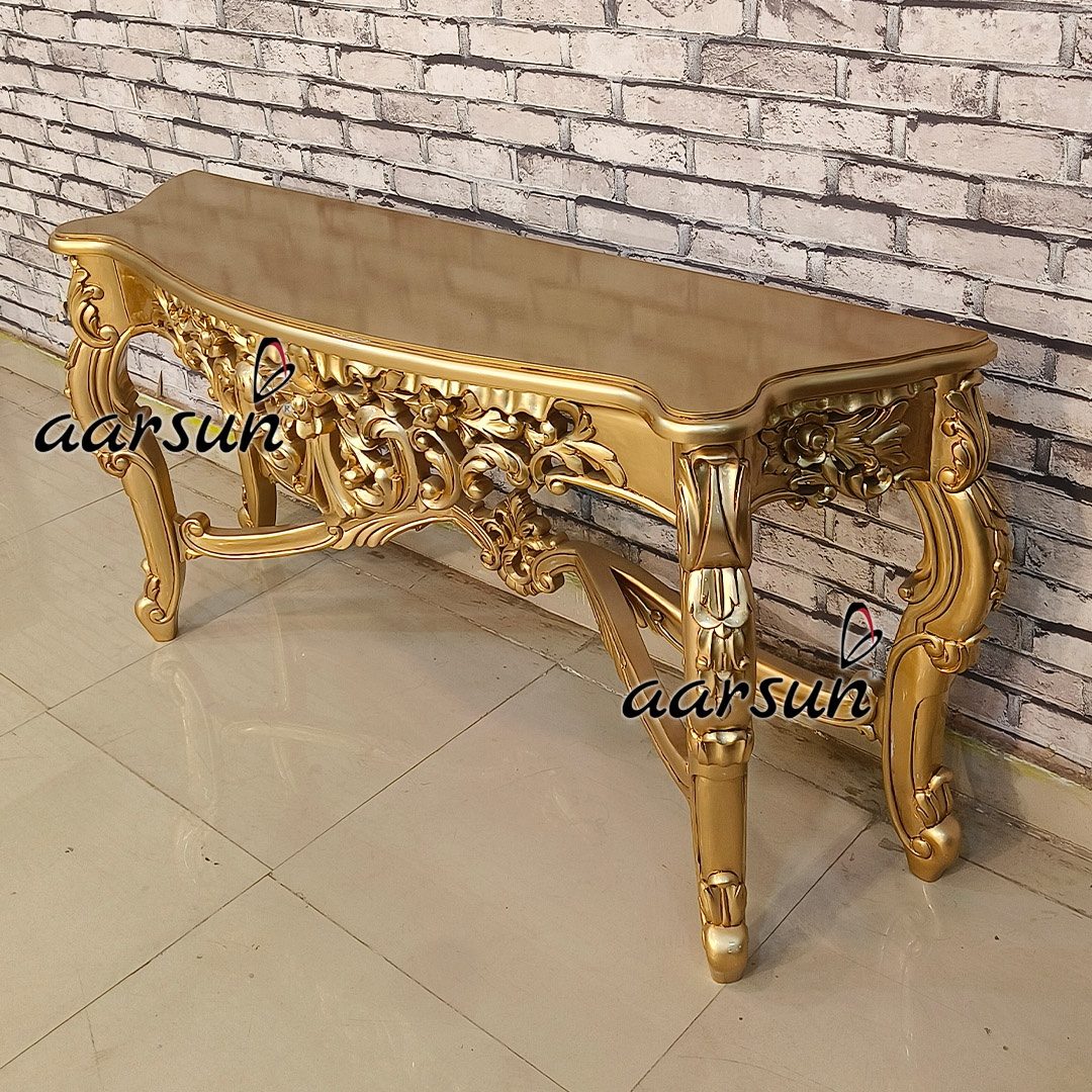 Wooden Console Table, Side Entrance, Entryway view 5