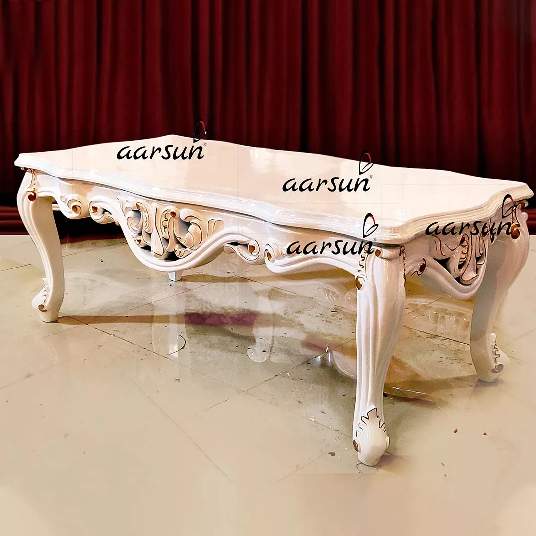 Wooden Handmade Antique Center Table view 3