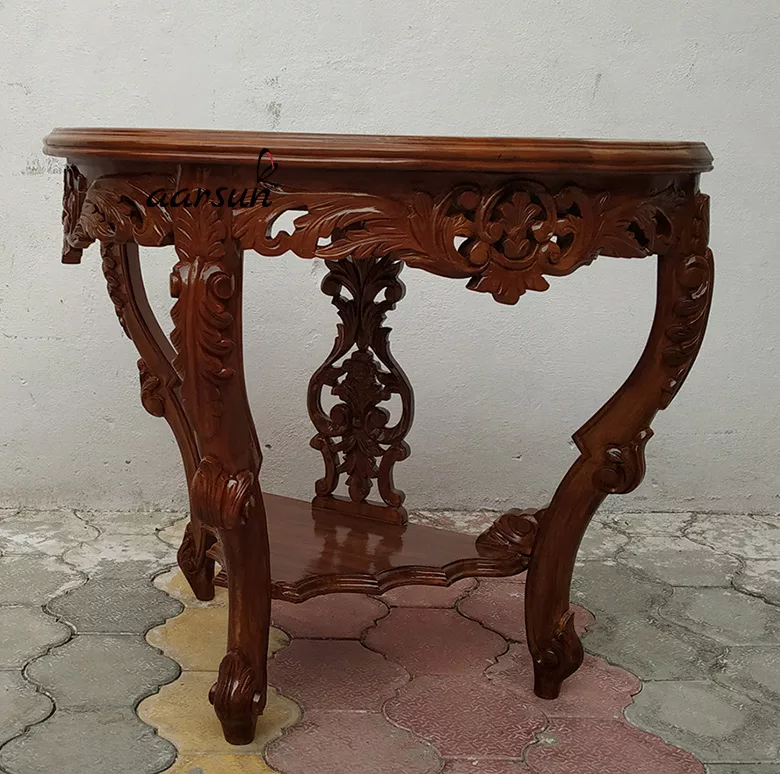 Wooden Side Table / Corner Table view 4