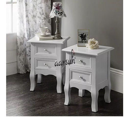 Wooden Sideboard / Utility Table Set Of 2